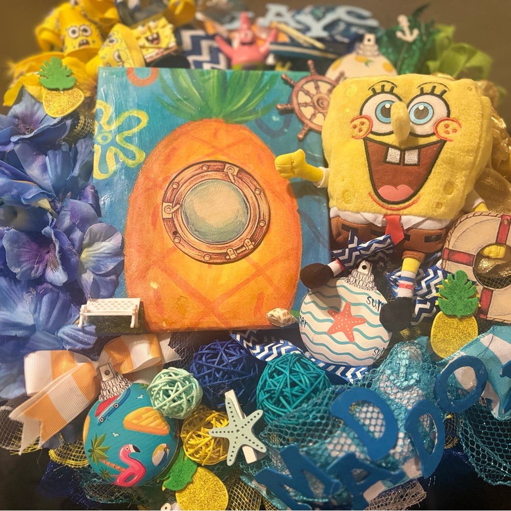 SpongeBob Themed Decorative Wreath